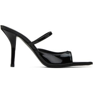 Gia Borghini Black Patent Leather Sandals
